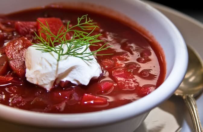 Borscht from Mazali’s menu