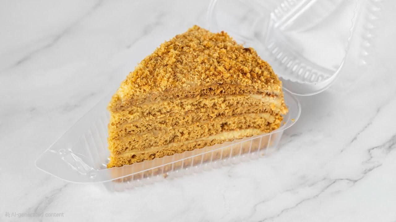 Honey cake served at Mazali