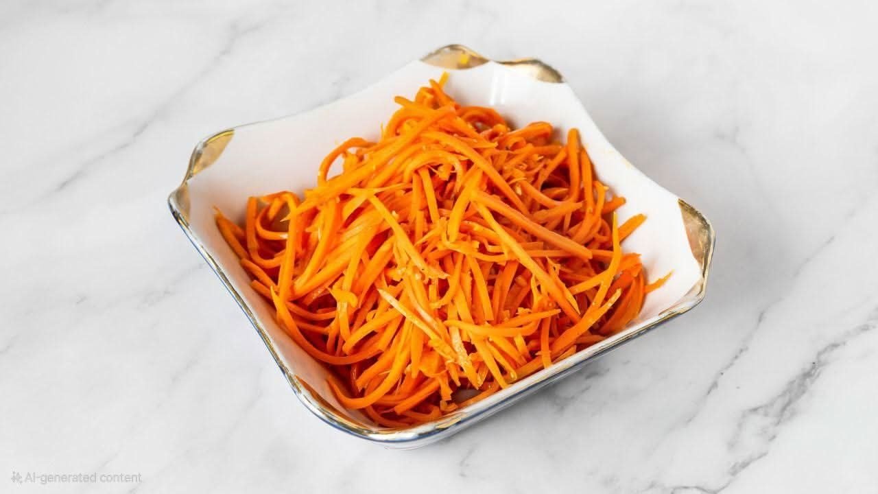 Korean Carrot Salad served at Mazali
